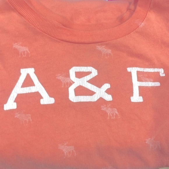 Abercrombie‎ and Fitch Orange Shirt S - Picture 2 of 3